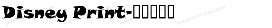 Disney Print字体转换